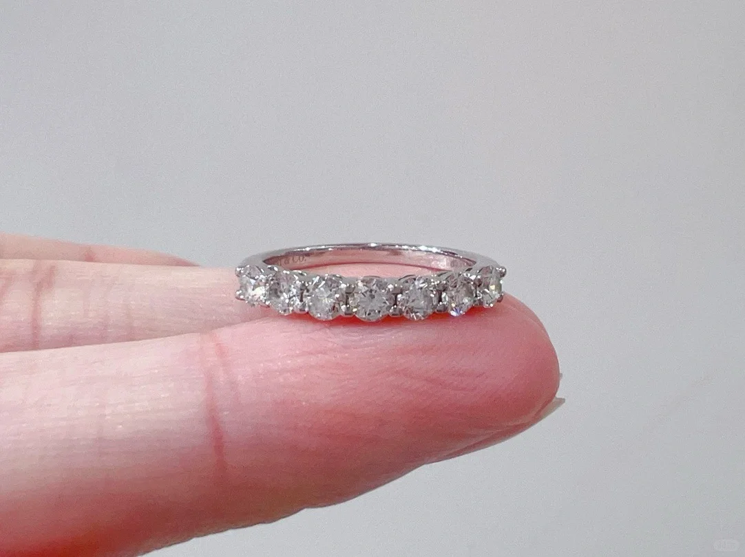 Tiffany Forever Band Ring - 7 Diamonds - Best Replica Jewelry™