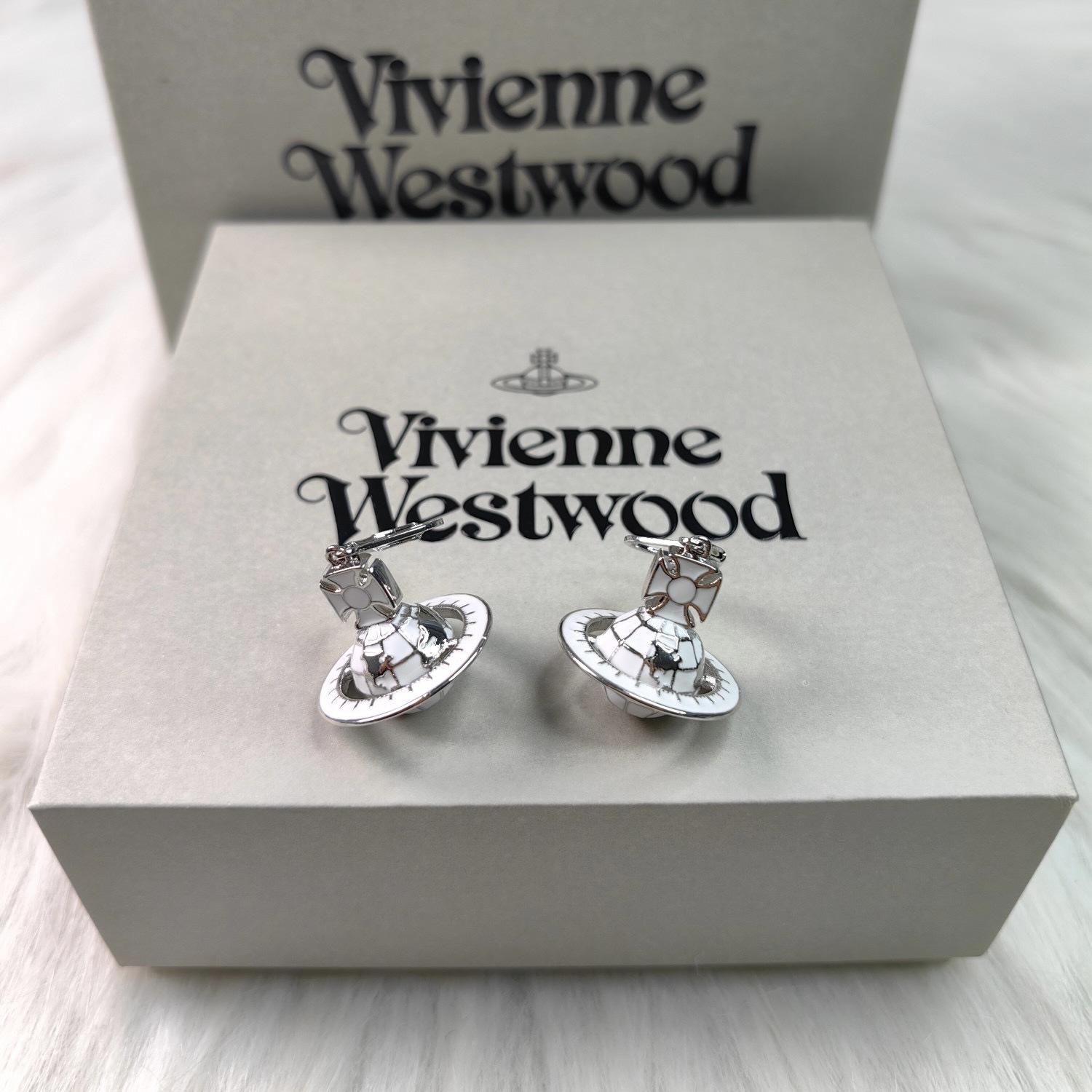 Vivienne Westwood Galileo's Globe Saturn Earrings - Best Replica Jewelry™