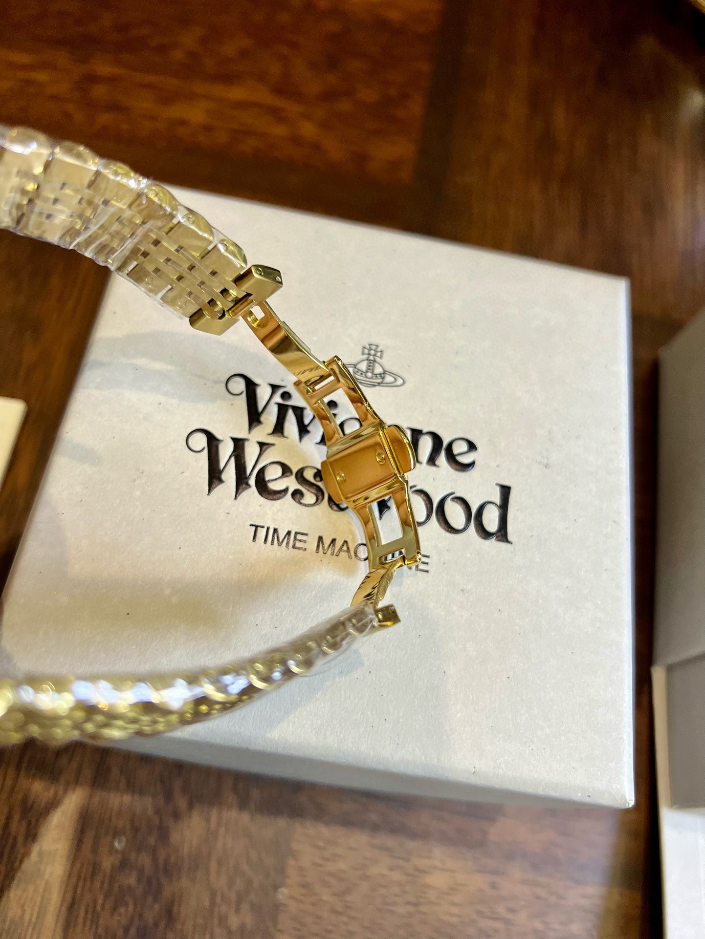 Vivienne Westwood Rose Red Dial Gold Band Watch - 40MM - Best Replica Jewelry™