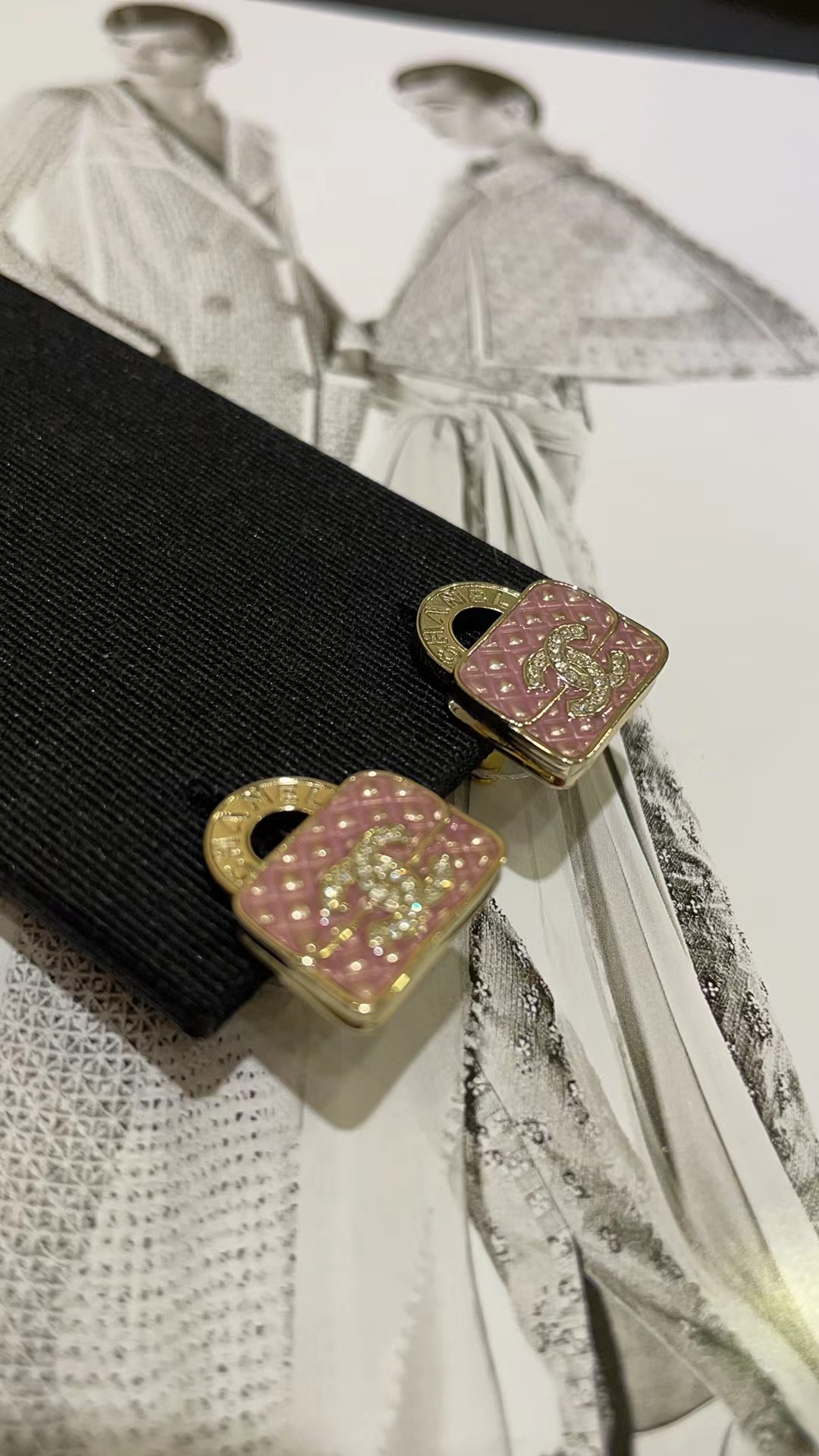 Chanel Pink Bag Earrings - Best Replica Jewelry™