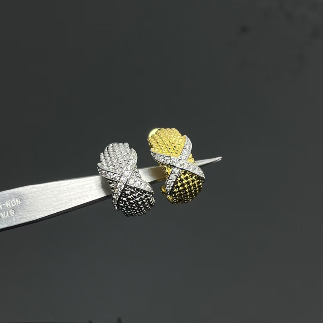 Tiffany Rope Six-Row Ear Clips Earrings - Best Replica Jewelry™