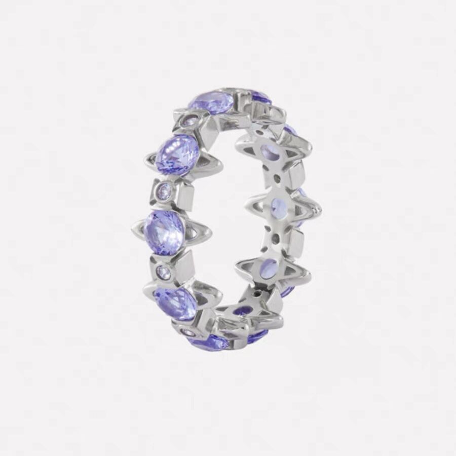 Vivienne Westwood Romantic Lavender Purple Saturn Ring - Best Replica Jewelry™