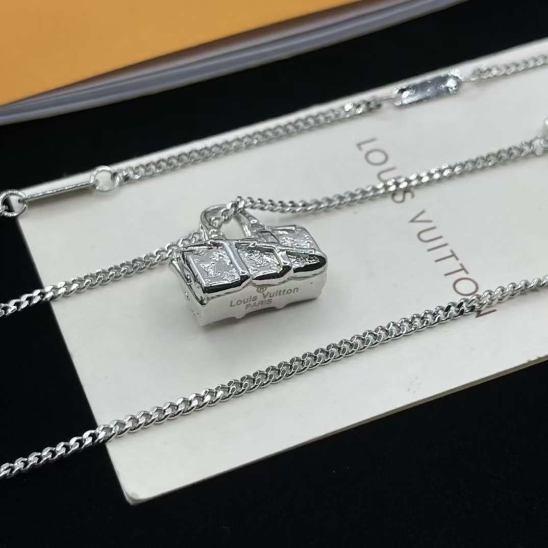 Louis Vuitton Bag Pendant Necklace - Best Replica Jewelry™