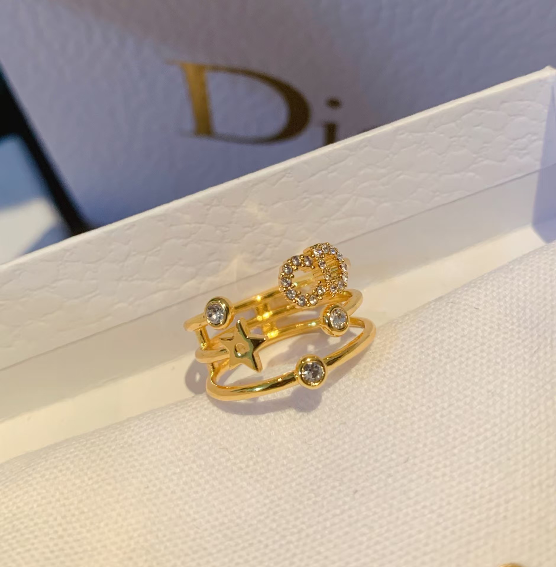 Dior CD Three Layers Ring - Best Replica Jewelry™