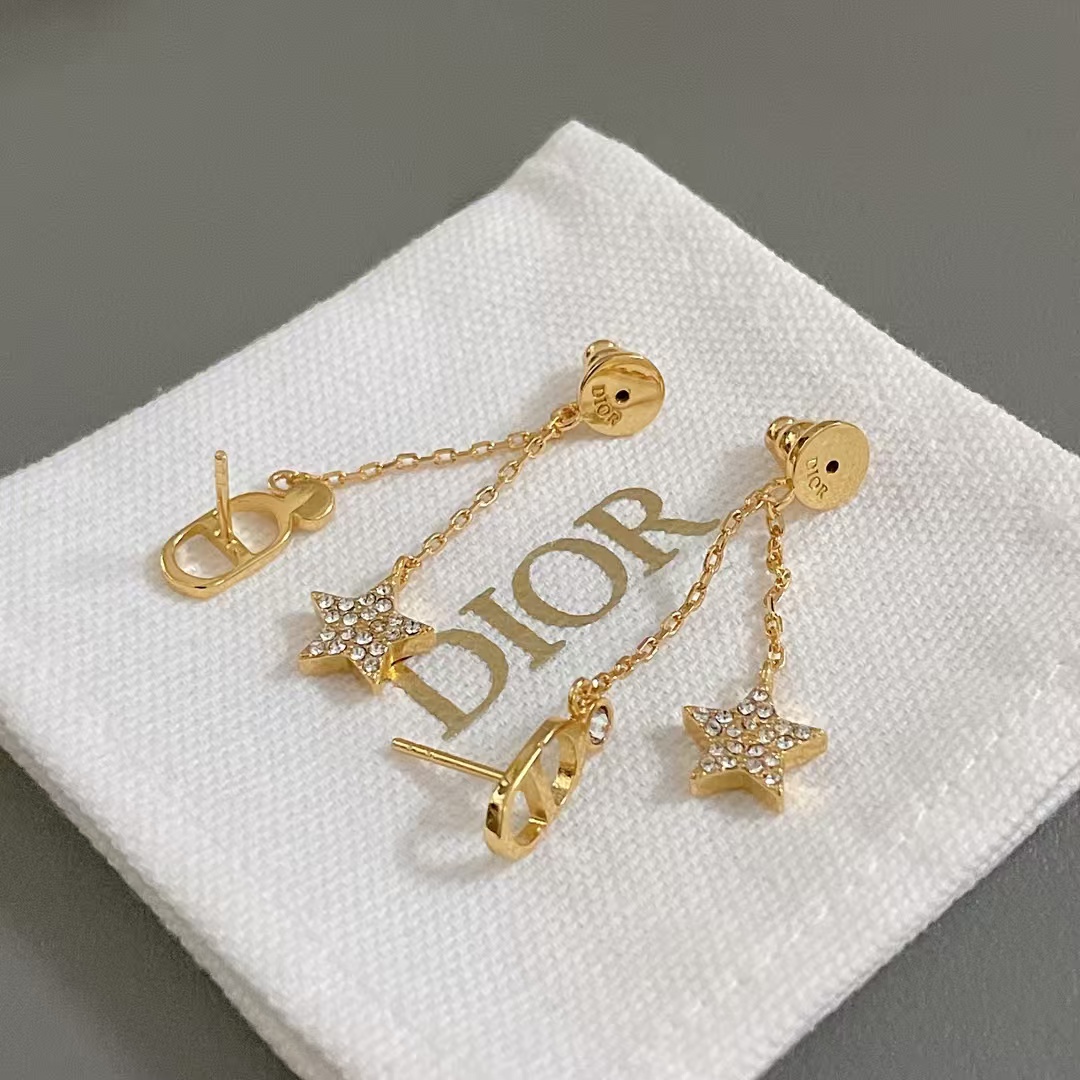 Dior Star Drop Earrings - Best Replica Jewelry™