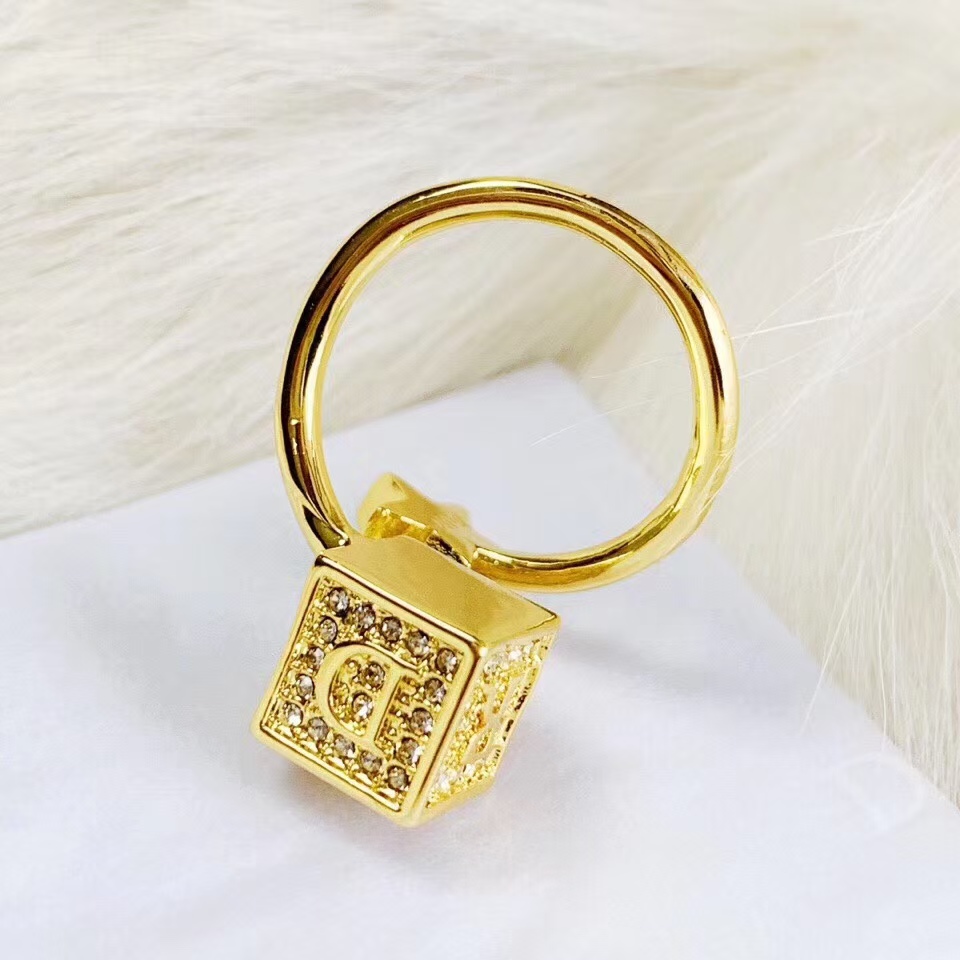 Dior Cube and Star Open Ring - Best Replica Jewelry™