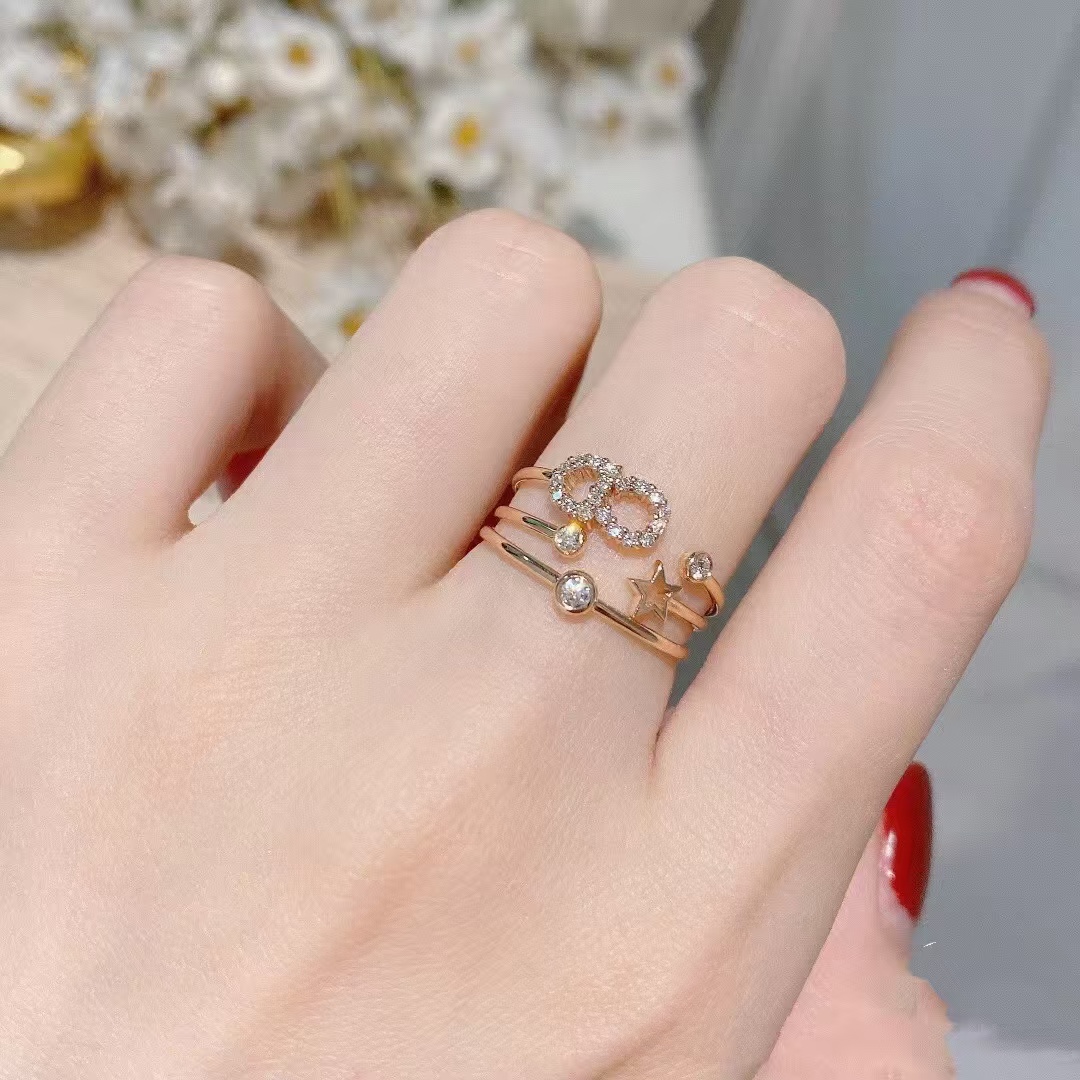 Dior CD Three Layers Ring - Best Replica Jewelry™