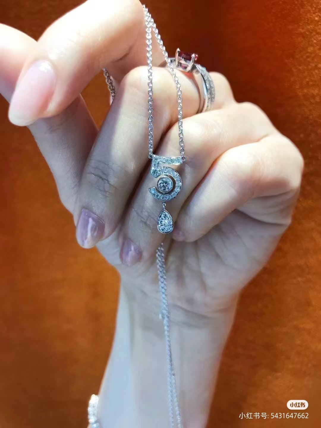 Chanel NO.5 Teardrop Pendant Necklace - Best Replica Jewelry™