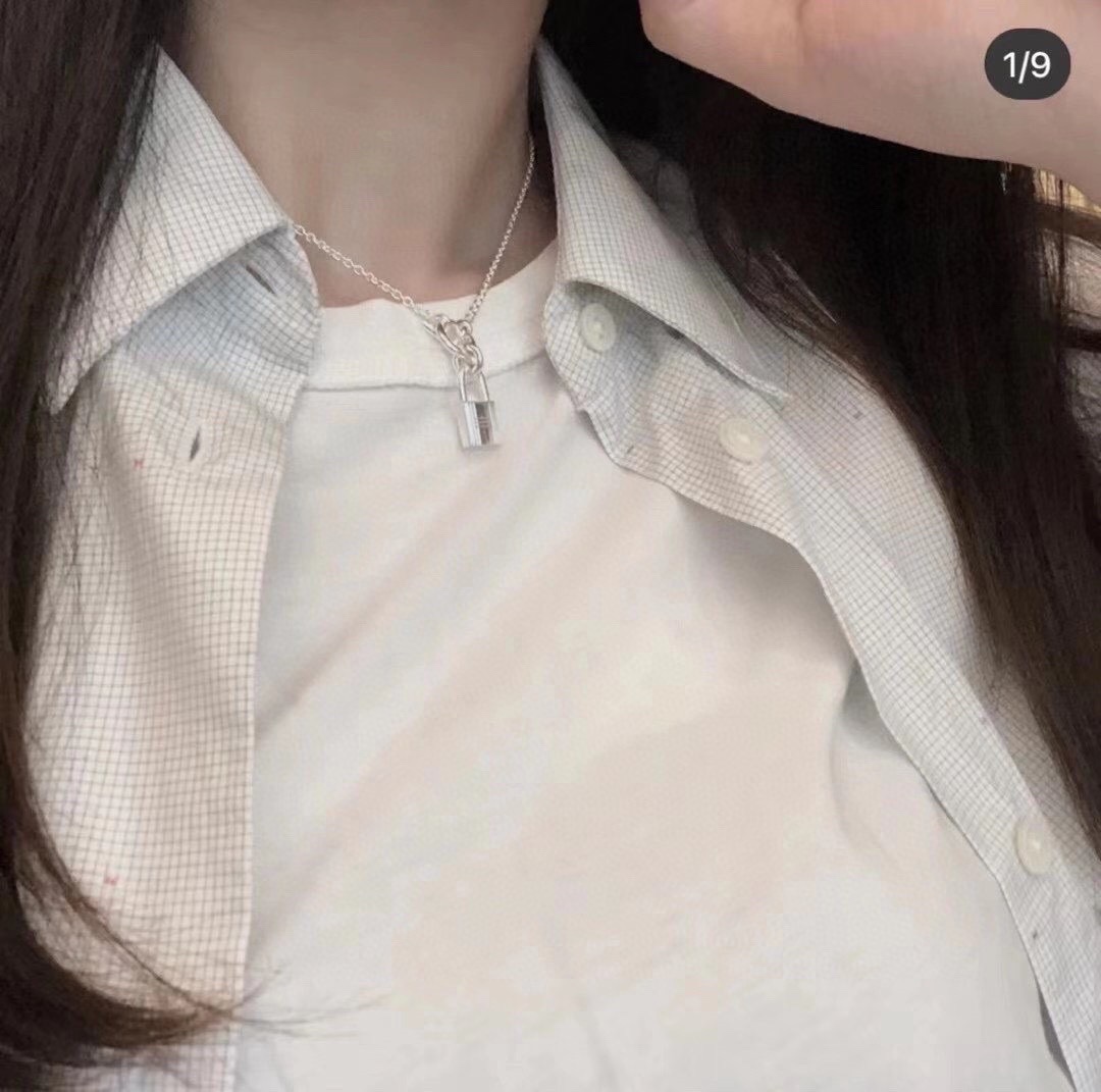 Hermes OT Clasp Lock Pendant Necklace - Best Replica Jewelry™