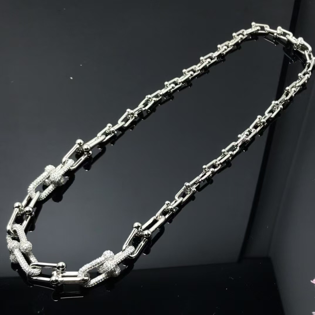 Tiffany HardWear Graduated Link Necklace - Best Replica Jewelry™