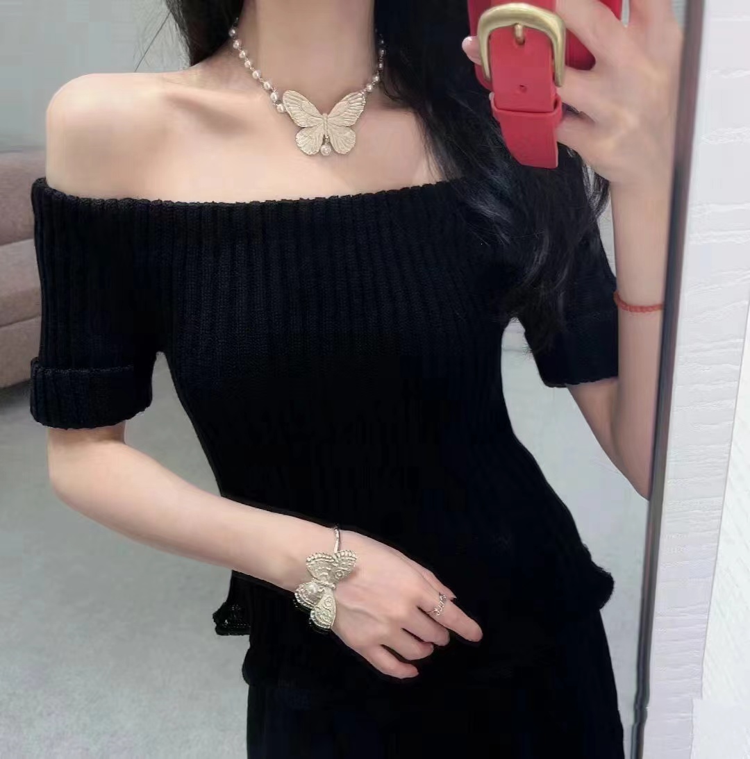 Dior Butterfly Pearl Necklace - Best Replica Jewelry™