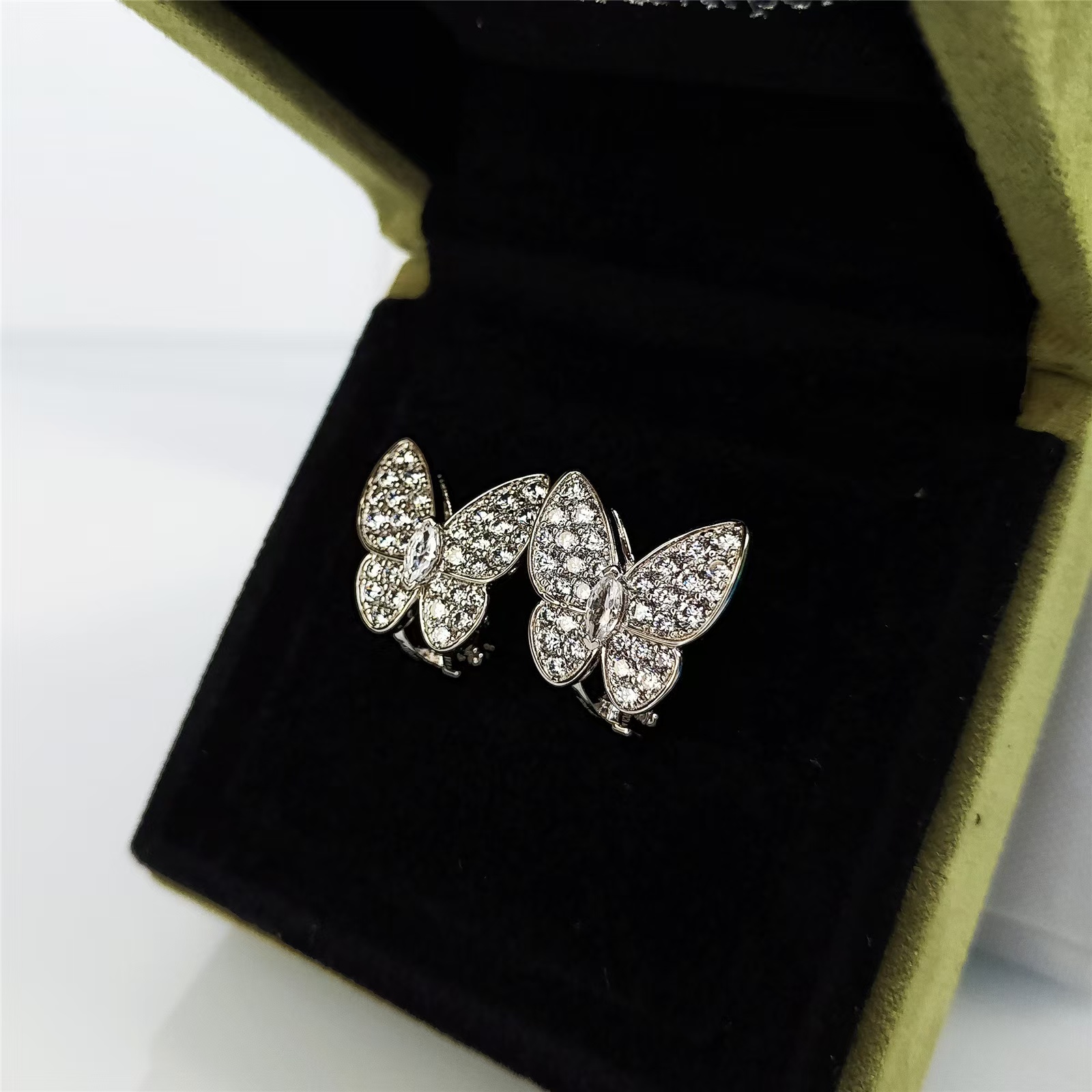 VCA Two Butterfly Earrings - Best Replica Jewelry™