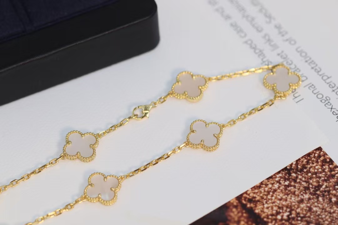 VCA Vintage Alhambra Necklace, 10 Motifs - Best Replica Jewelry™