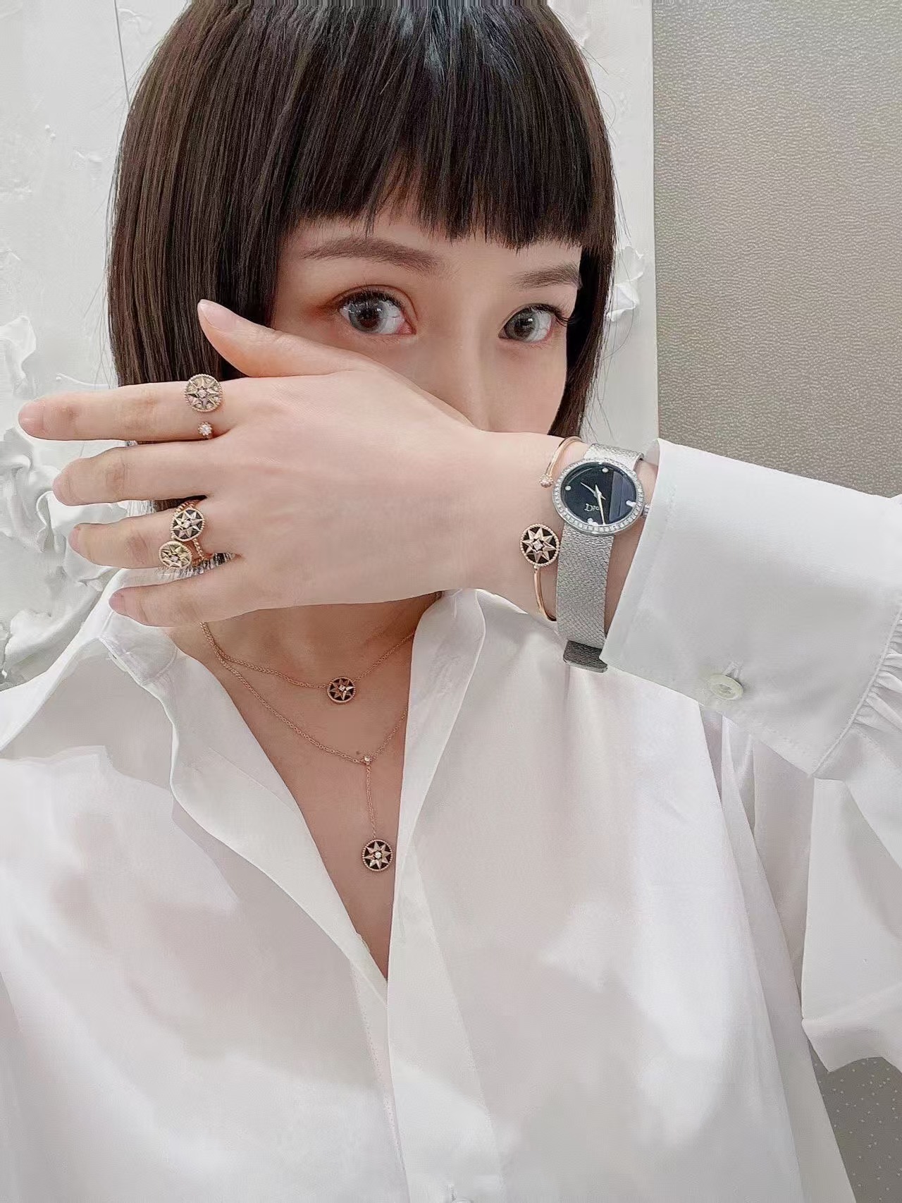 Dior Rose Des Vents Compass Pendant Y Necklace - Best Replica Jewelry™