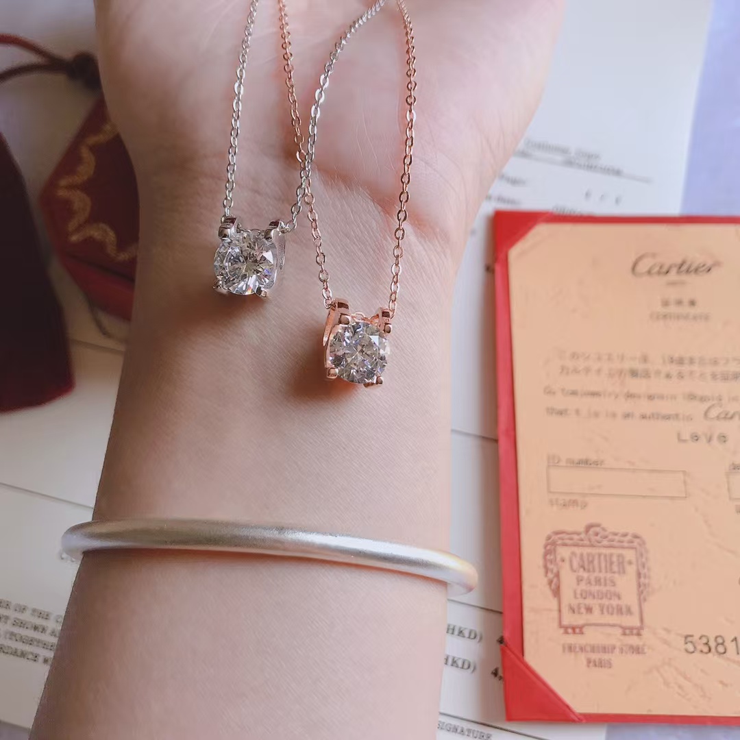 Cartier Diamond Pendant Necklace - Best Replica Jewelry™