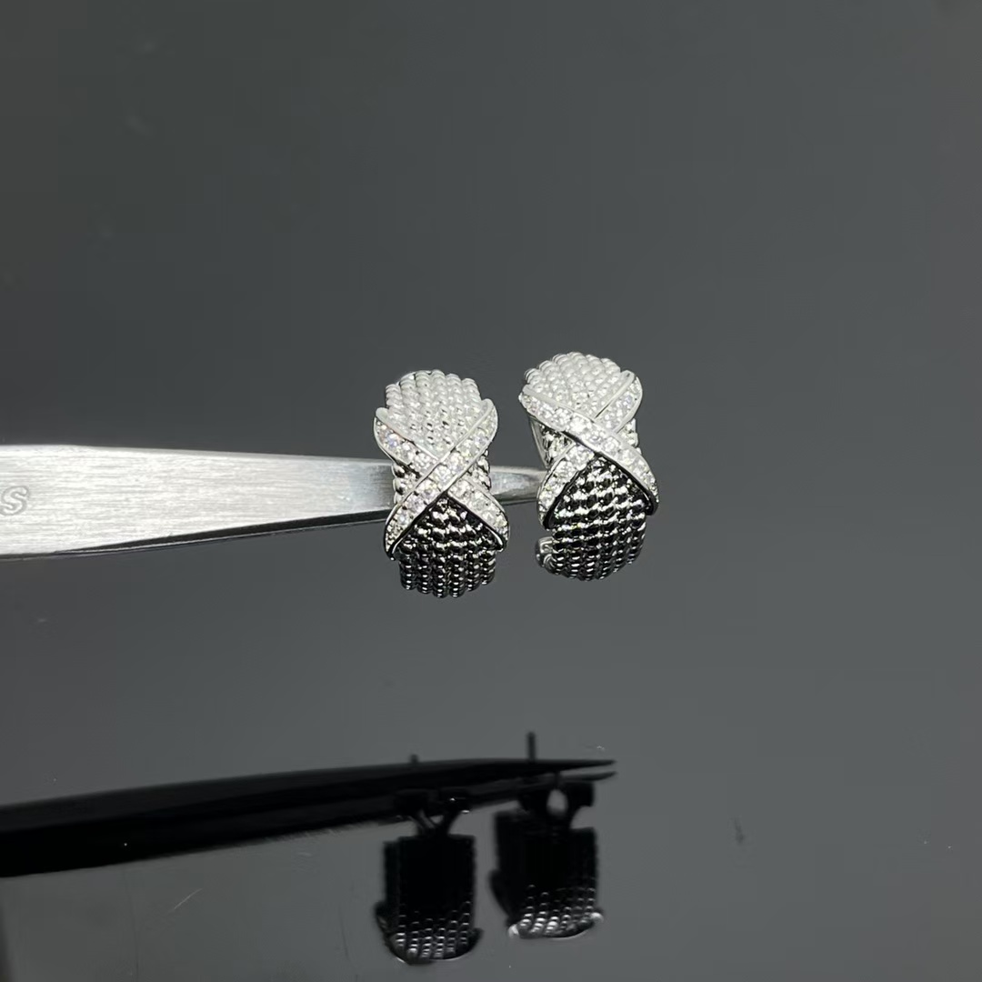 Tiffany Rope Six-Row Ear Clips Earrings - Best Replica Jewelry™