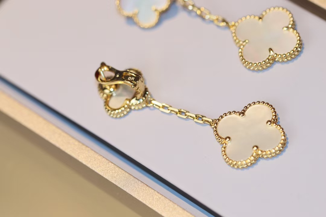 VCA Magic Alhambra Earrings, 2 Motifs - Best Replica Jewelry™