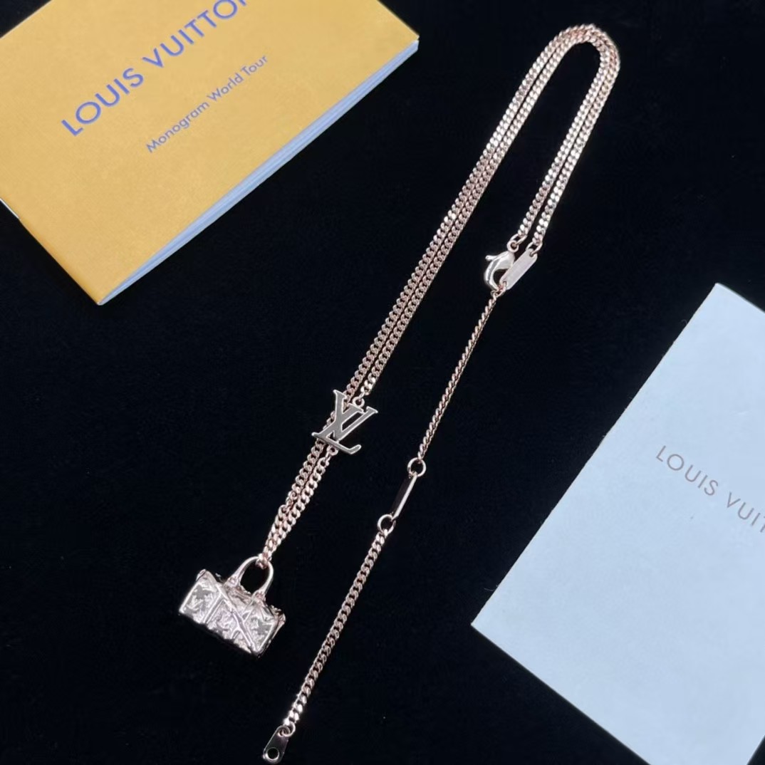 Louis Vuitton Bag Pendant Necklace - Best Replica Jewelry™