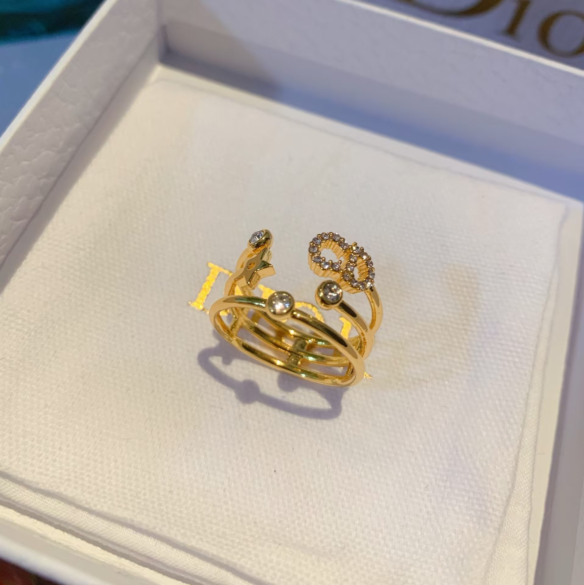 Dior CD Three Layers Ring - Best Replica Jewelry™