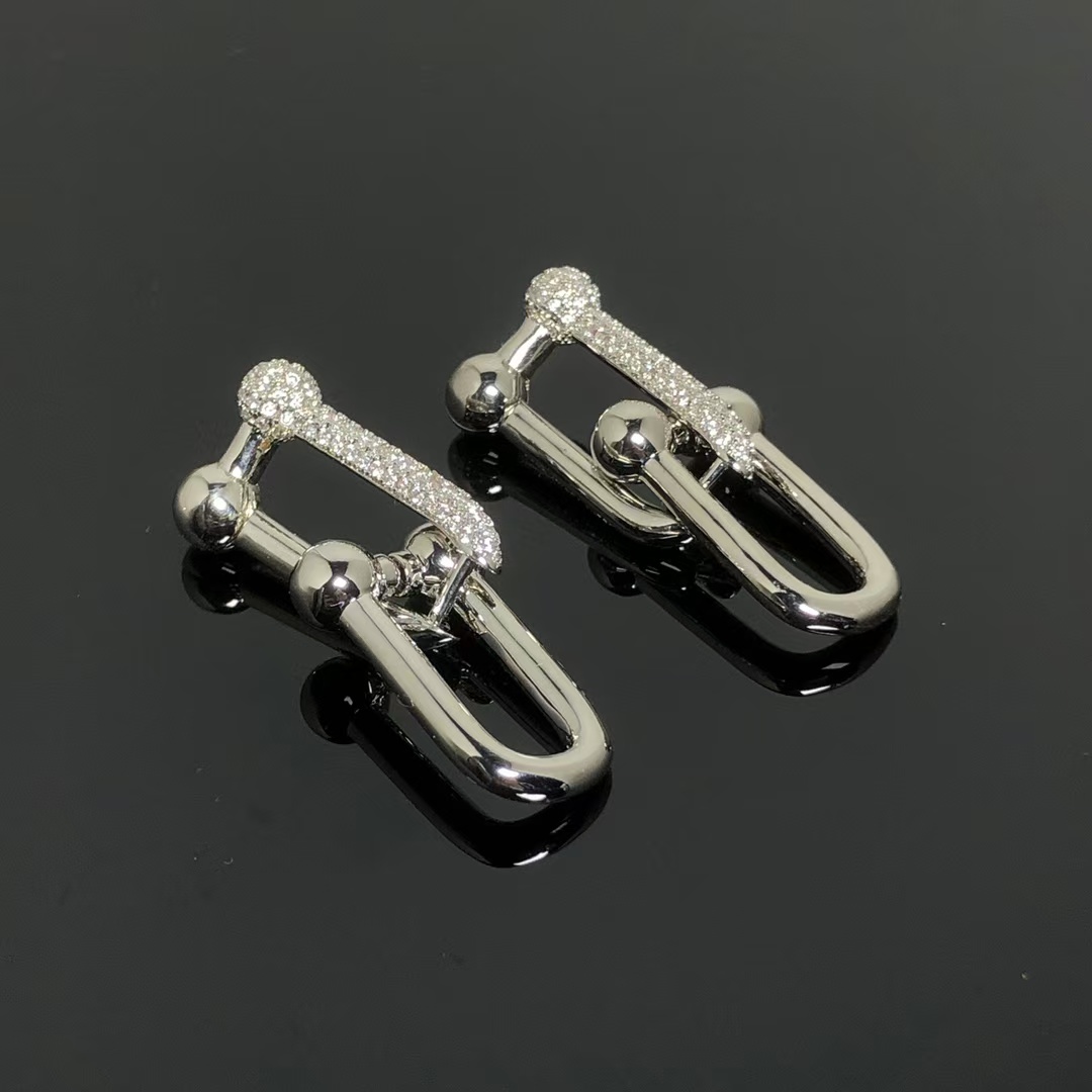 Tiffany HardWear Large Link Earrings - Best Replica Jewelry™
