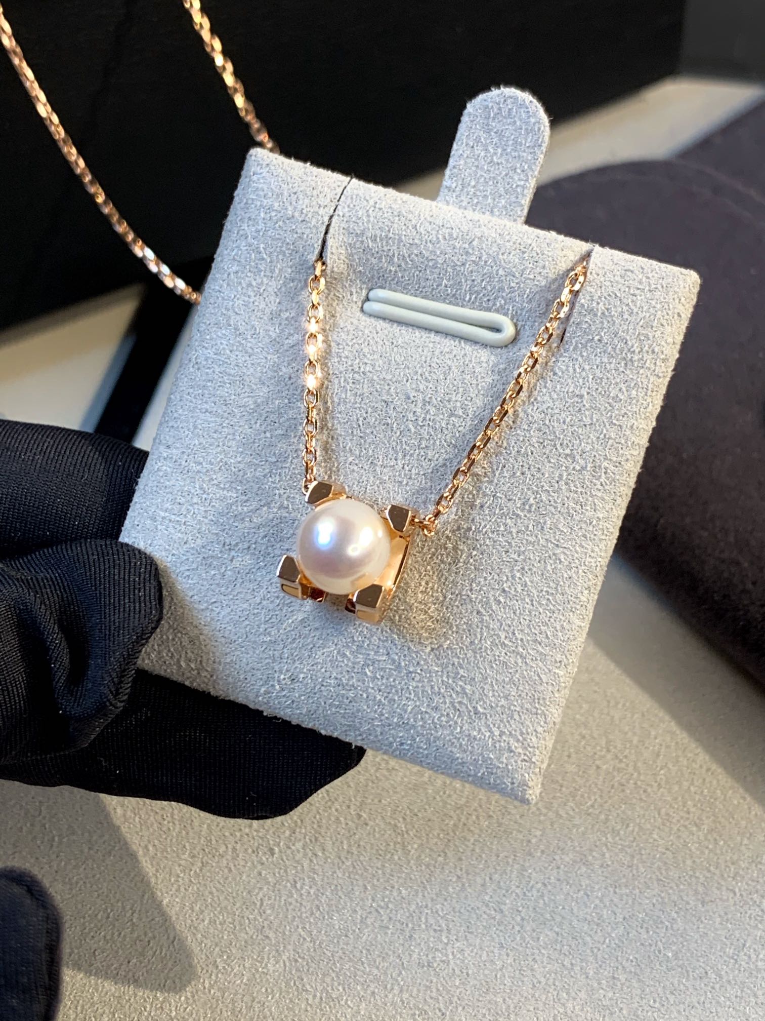 Cartier Enhancer Pearl Pendant Necklace - Rose Gold Color - Best Replica Jewelry™