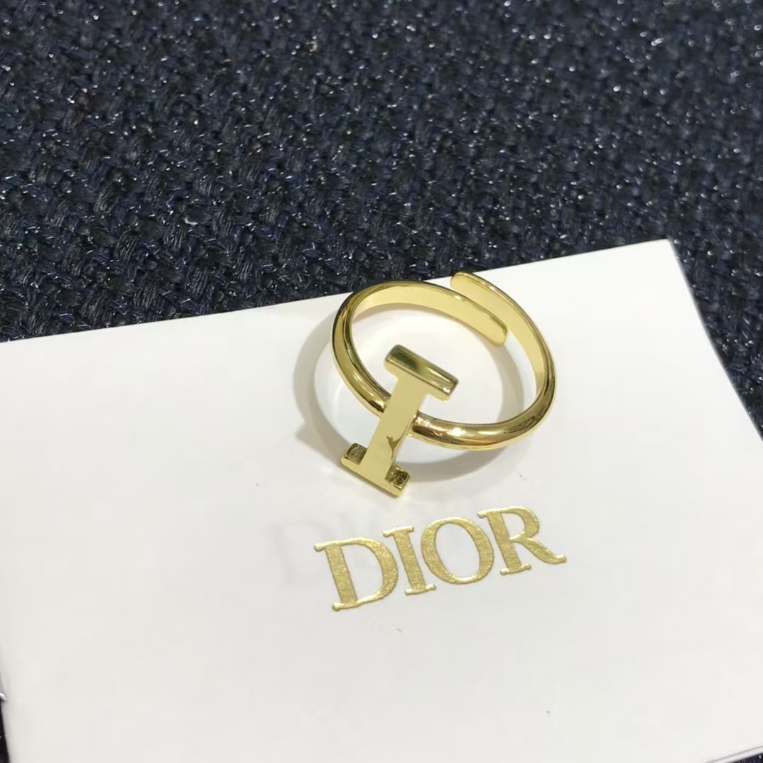 Dior Separate Letters Rings - 4 Pieces - Best Replica Jewelry™