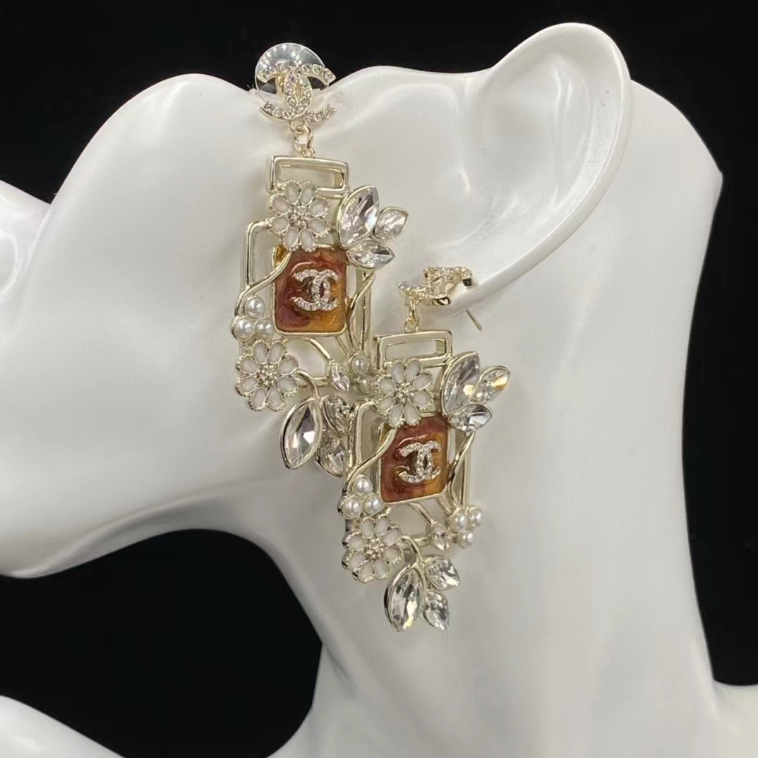 Chanel Vintage Blooming Flowers Earrings - Best Replica Jewelry™