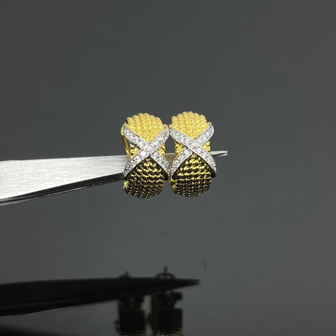 Tiffany Rope Six-Row Ear Clips Earrings - Best Replica Jewelry™