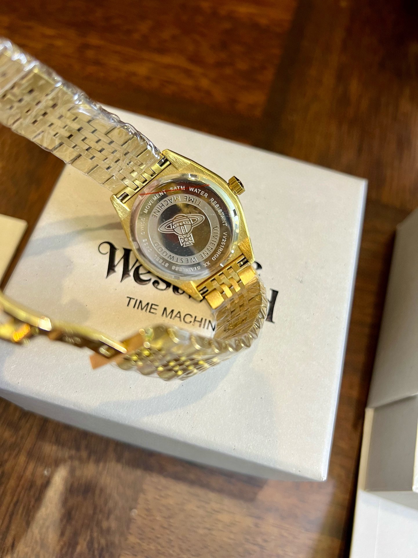 Vivienne Westwood Rose Red Dial Gold Band Watch - 40MM - Best Replica Jewelry™