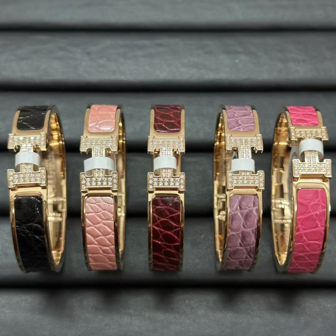 Hermes Crocodile Bracelet Bangle - Best Replica Jewelry™