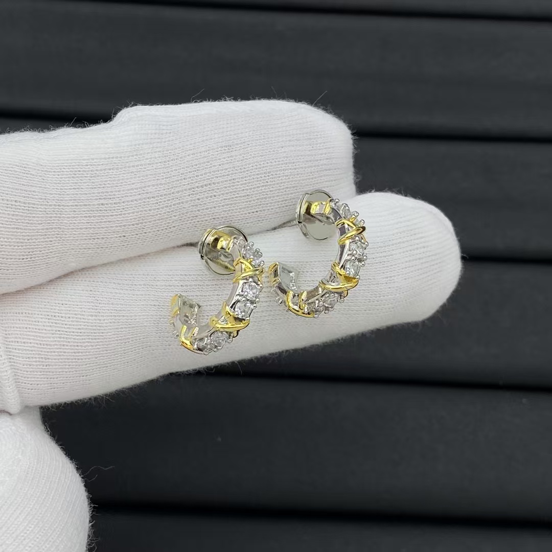 Tiffany Cross Earrings - Best Replica Jewelry™