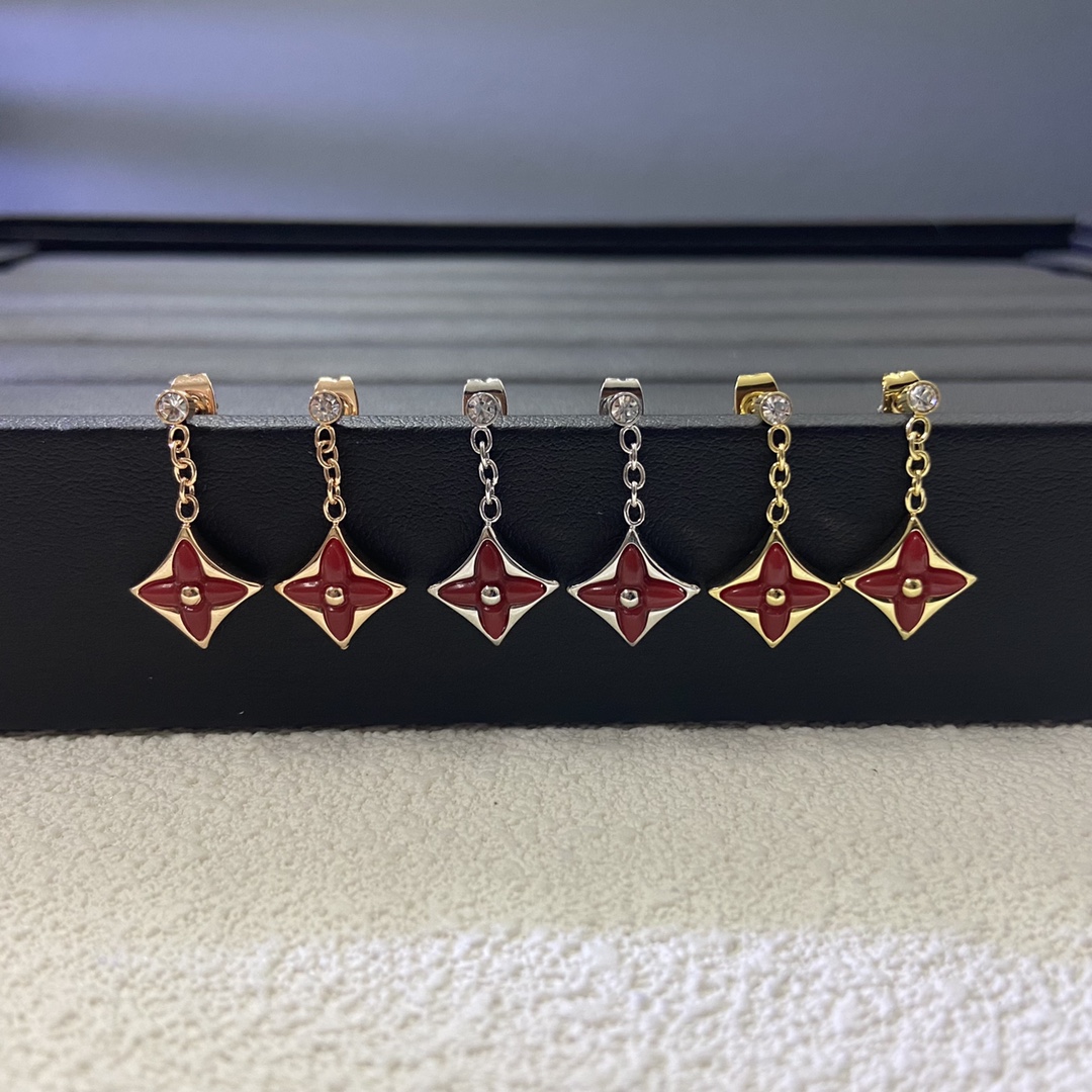 Louis Vuitton Color Blossom Star Drop Earrings - Best Replica Jewelry™