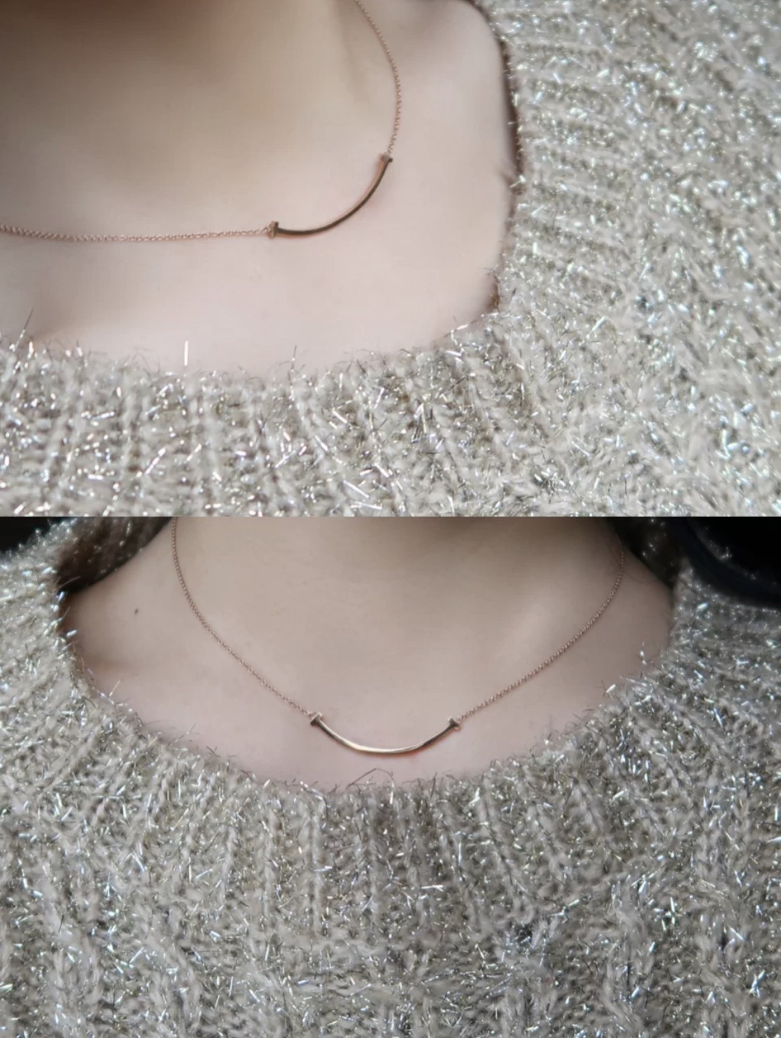 Tiffany Medium Smile Pendant Necklace - Best Replica Jewelry™