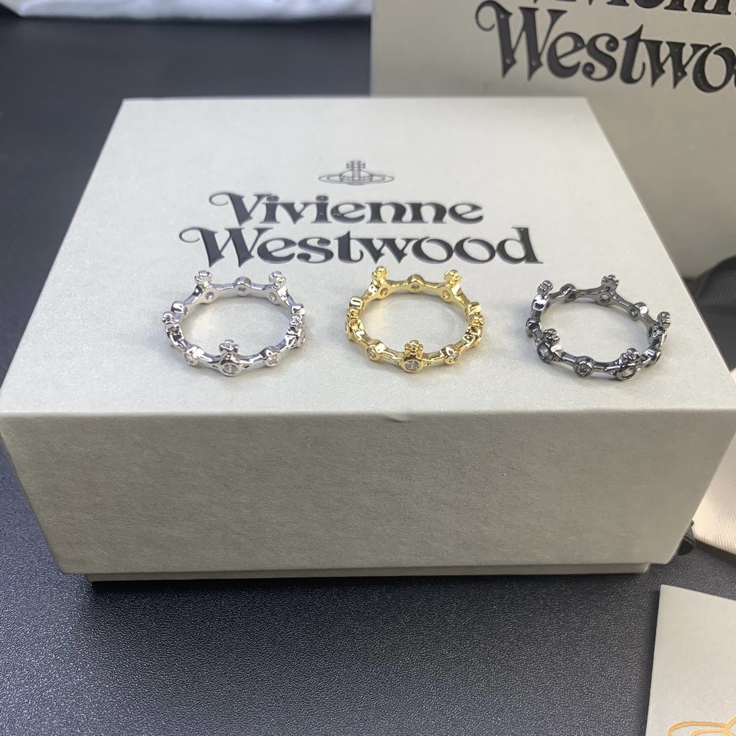 Vivienne Westwood Bamboo Knot Saturn Ring - Best Replica Jewelry™