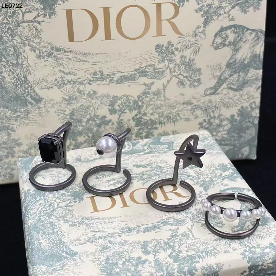 Dior Funny Knuckle Rings - 4 Pieces - Best Replica Jewelry™