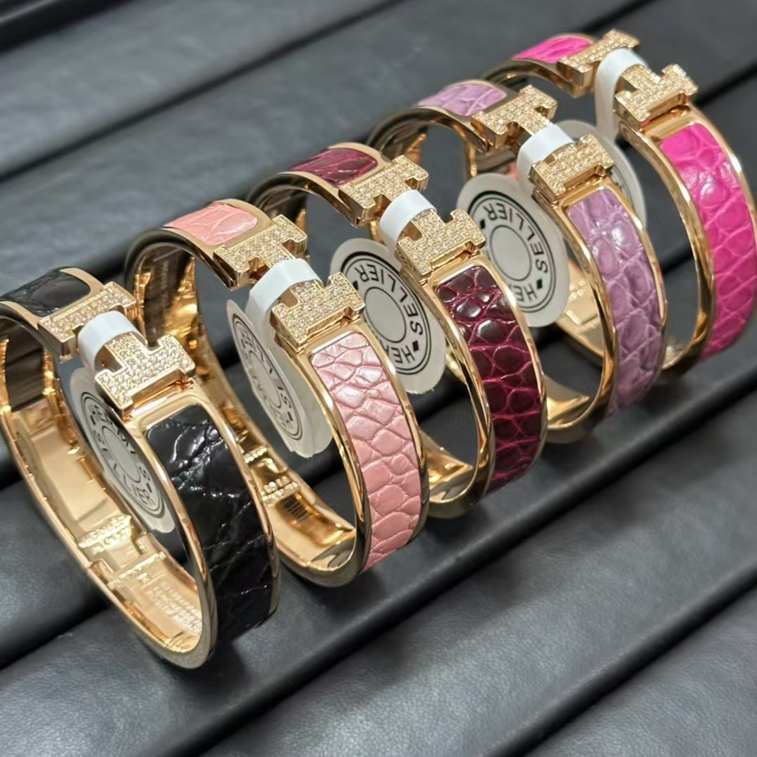 Hermes Crocodile Bracelet Bangle - Best Replica Jewelry™