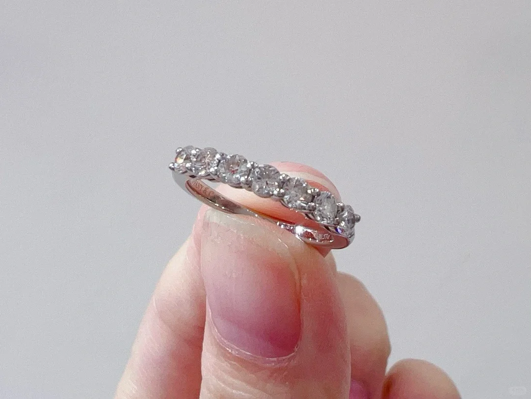 Tiffany Forever Band Ring - 7 Diamonds - Best Replica Jewelry™