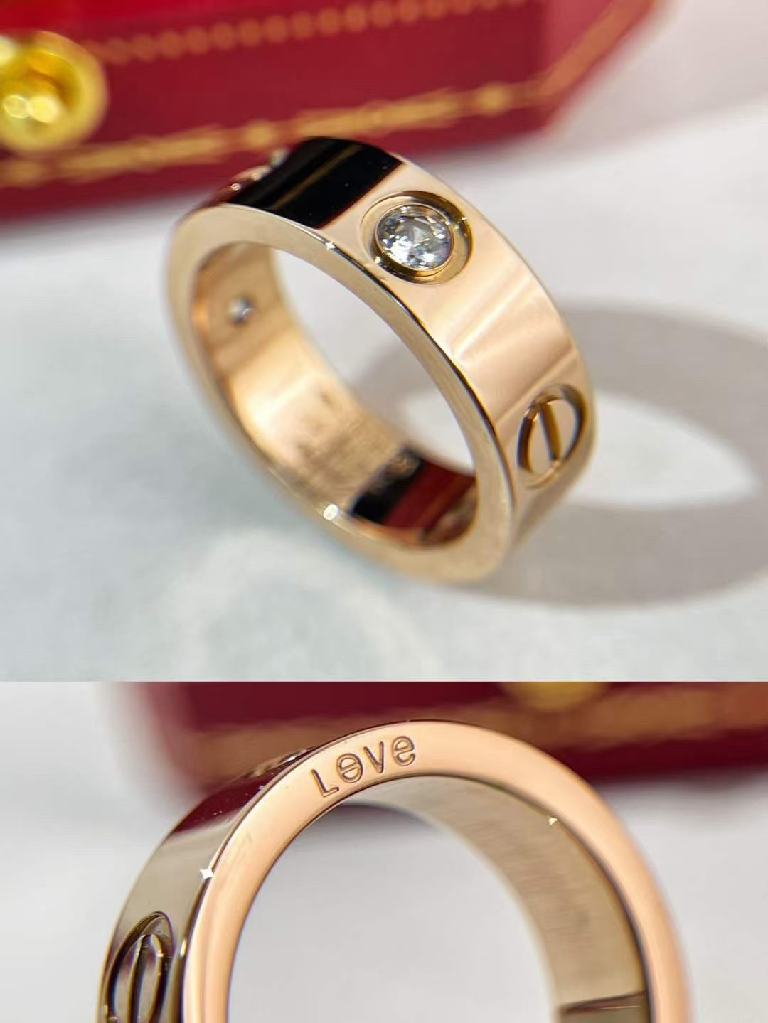 Cartier LOVE LEVE Ring - Best Replica Jewelry™