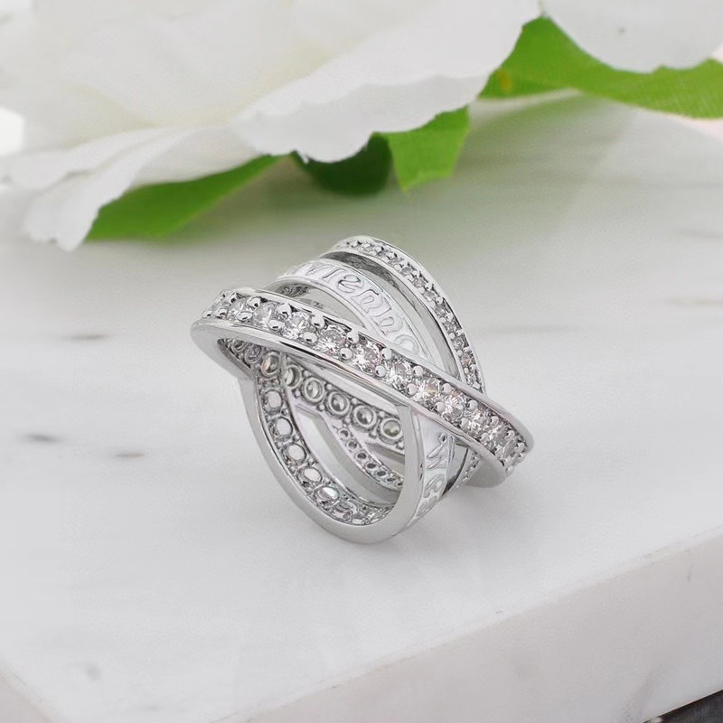 Vivienne Westwood Saturn Three Stacked Ring - Best Replica Jewelry™