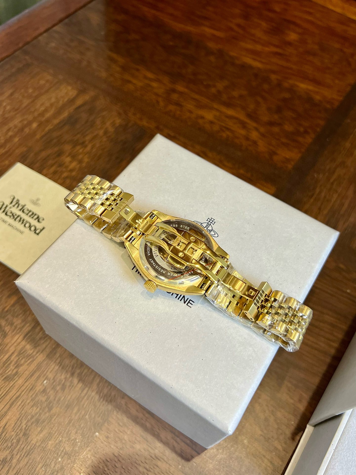 Vivienne Westwood Rose Red Dial Gold Band Watch - 40MM - Best Replica Jewelry™