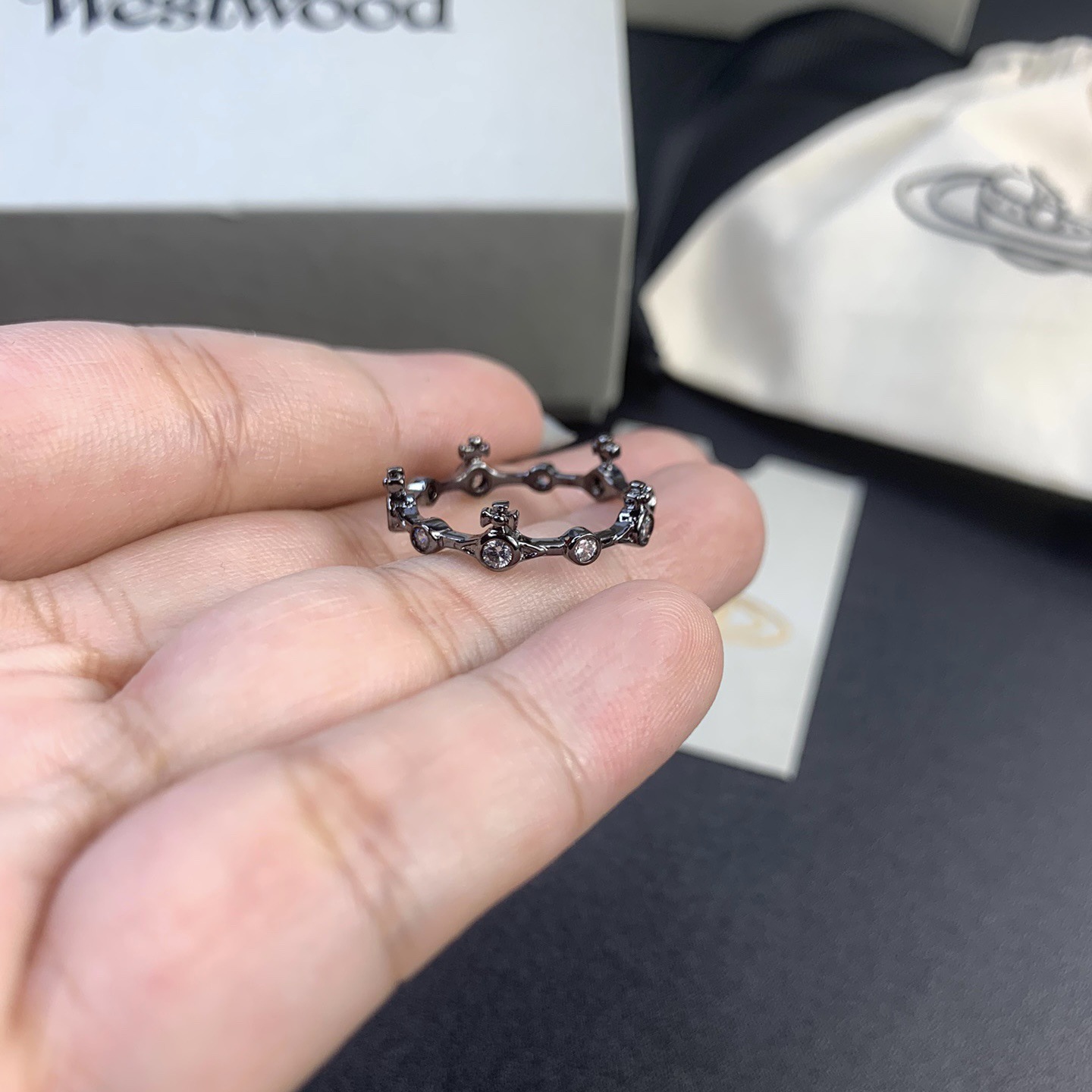 Vivienne Westwood Bamboo Knot Saturn Ring - Best Replica Jewelry™