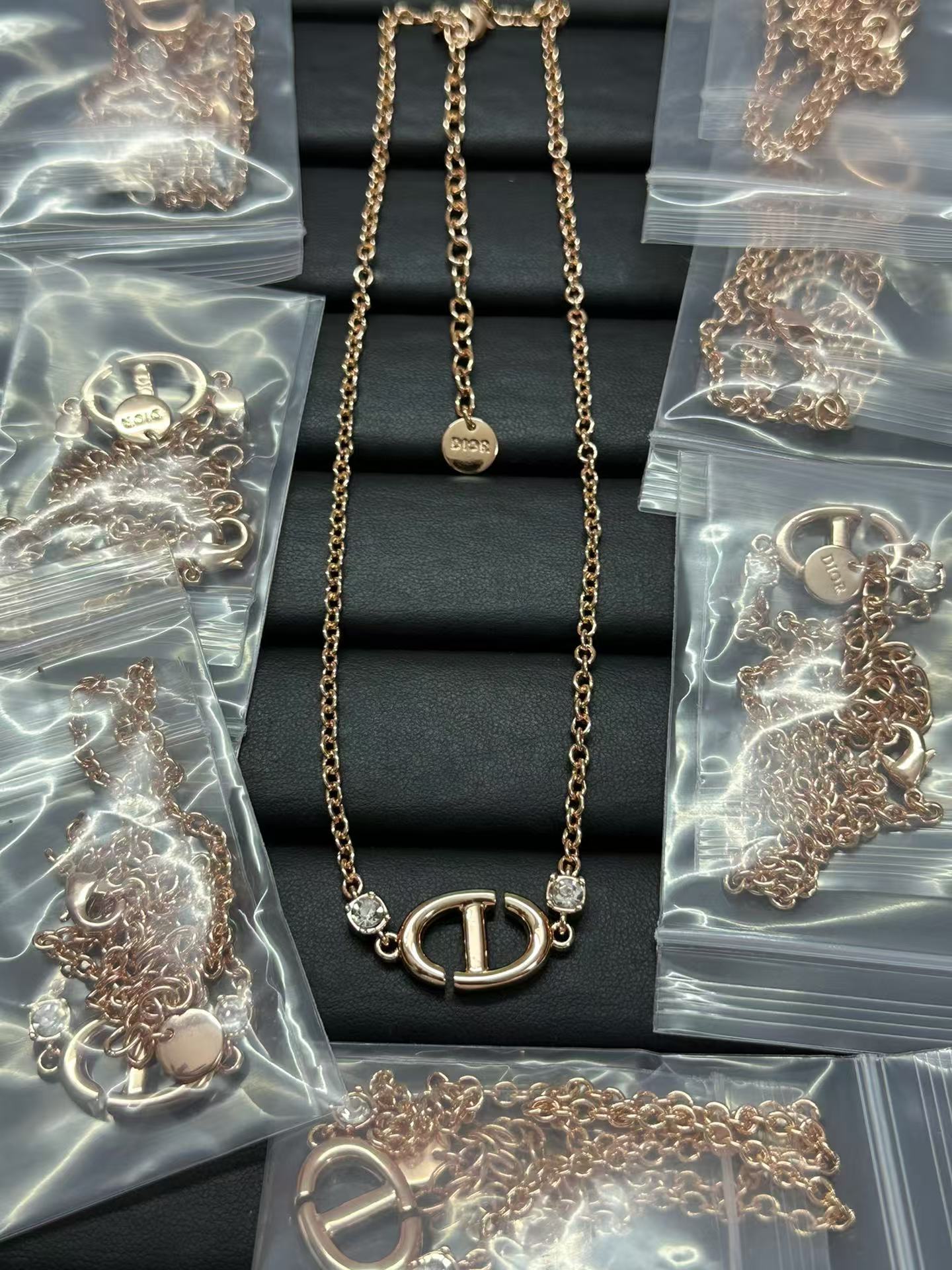 Dior CD Navy Necklace - Best Replica Jewelry™