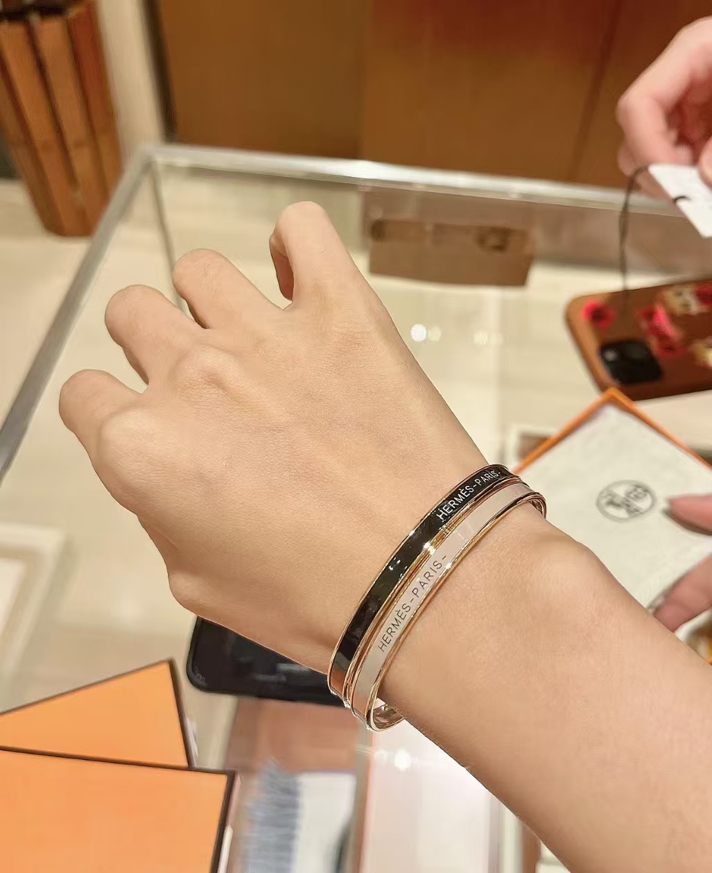 Hermes Colorful Enamel Bracelet Bangle - Best Replica Jewelry™