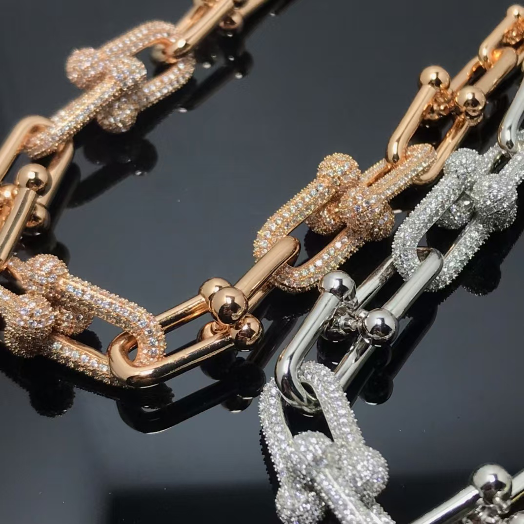 Tiffany HardWear Graduated Link Necklace - Best Replica Jewelry™