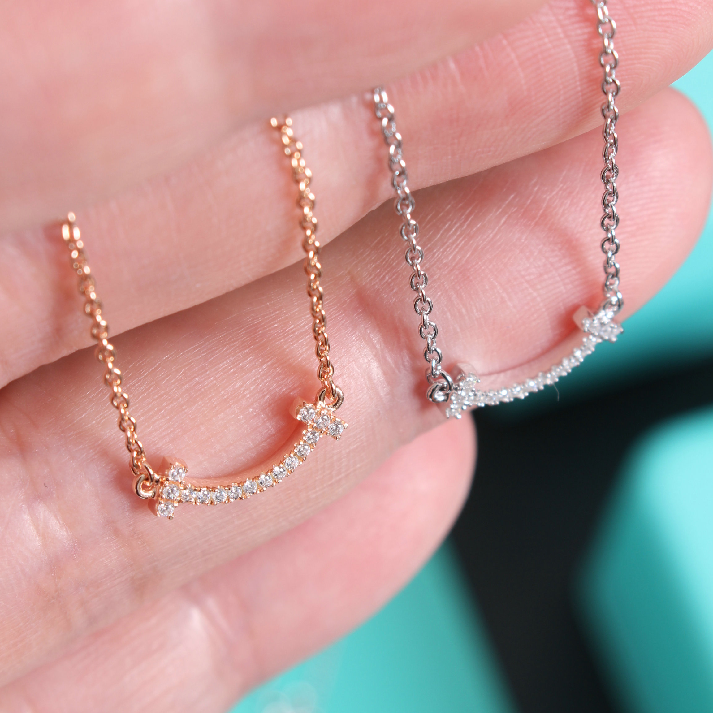 Tiffany Mini Smile Pendant Necklace - Best Replica Jewelry™