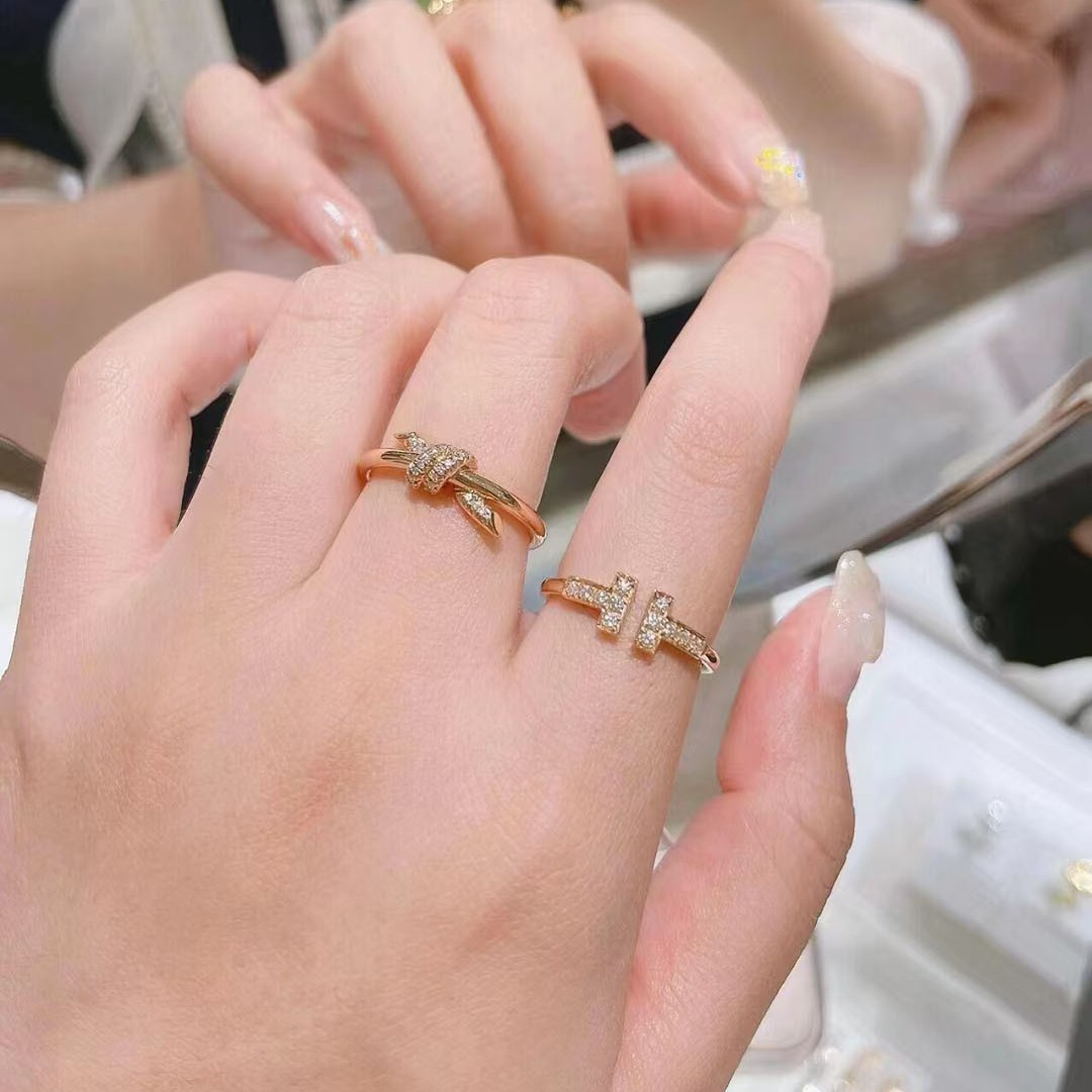 Tiffany Doube T Rings - Best Replica Jewelry™