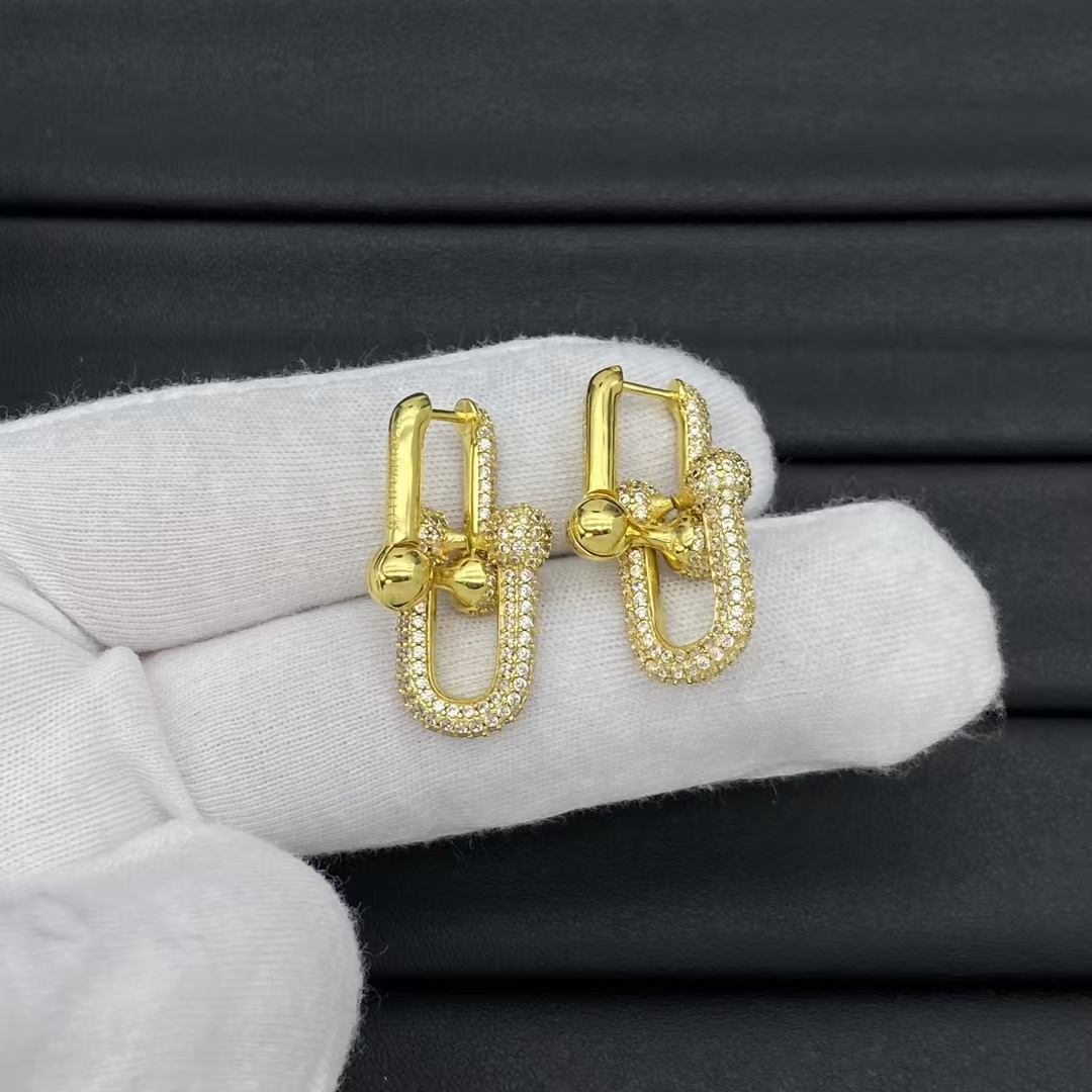 Tiffany HardWear Large Link Earrings - Best Replica Jewelry™