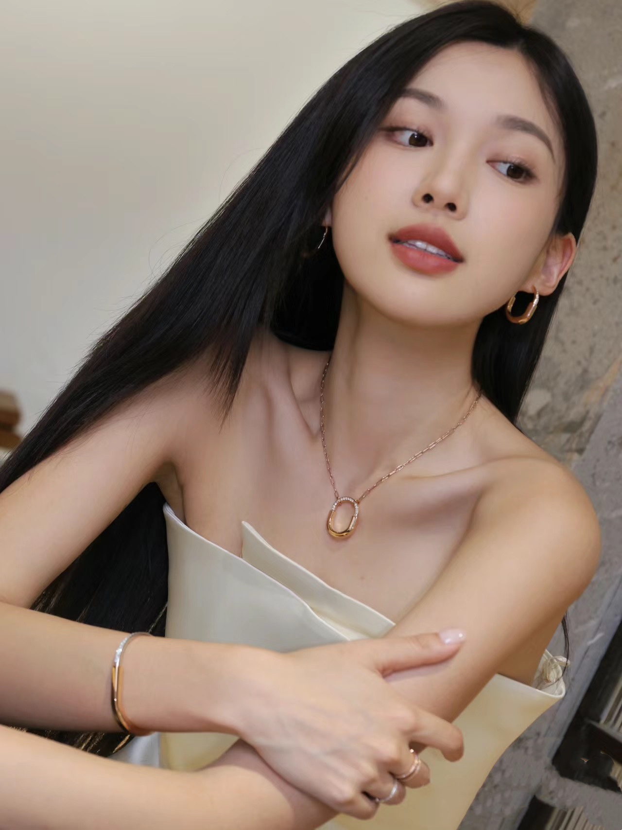 Tiffany Long Lock Pendant Necklace - Best Replica Jewelry™