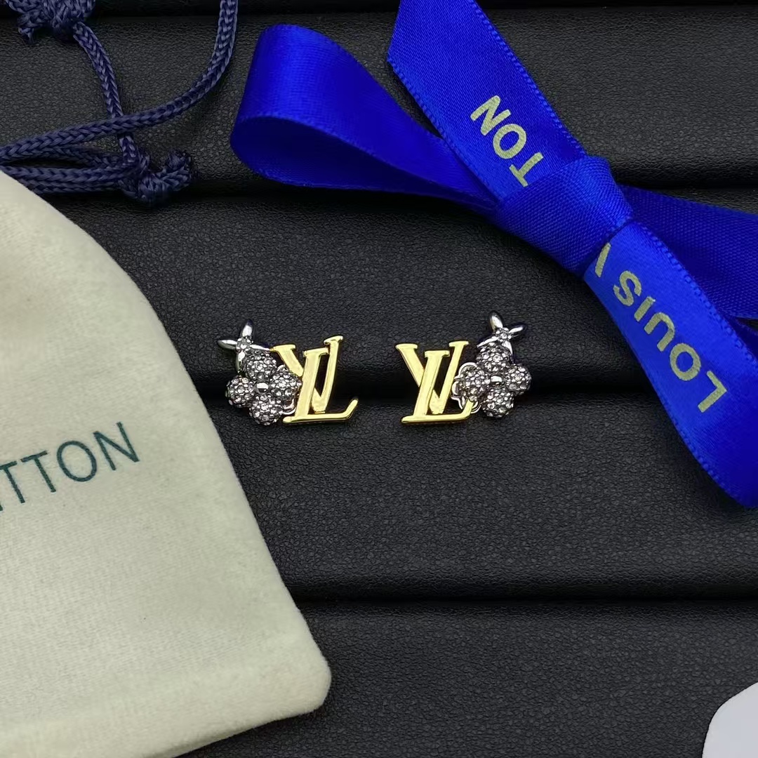 Louis Vuitton Mixed Color Stud Earrings - Best Replica Jewelry™