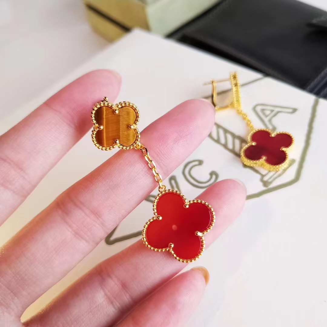 VCA Magic Alhambra Earrings 2 Motifs - Best Replica Jewelry™